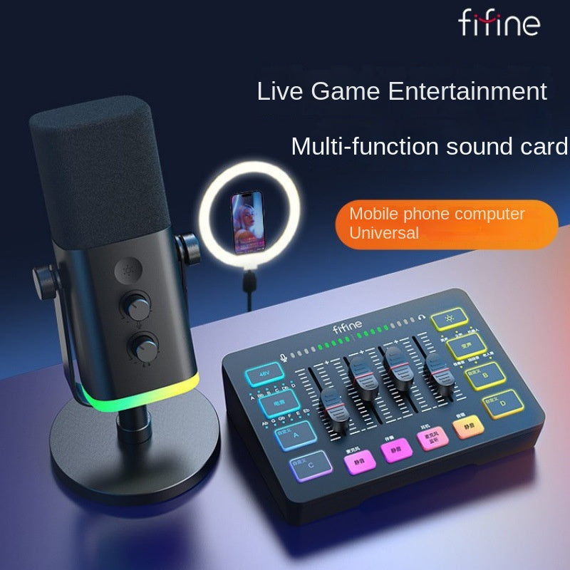 Fifine SC3 USB Live Streaming Microphone Set