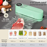Cordless 3-in-1 Food Sealer | Vacuum Seal, Bag Inflator, Chip Bag Preserver