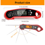 Digital Meat Thermometer Foldable Dual Probe Waterproof