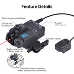 Mini PEQ15 Laser IR Tactical Light Picatinny Mount
