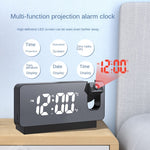 LED Large Screen Mirror Student Alarm Clock