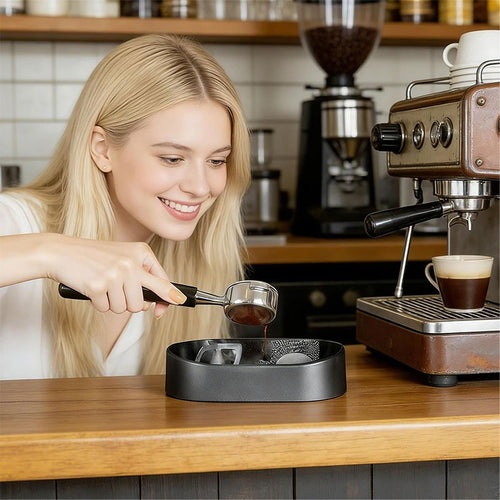 Coffee Portafilter Cleaning Kit Brush Stand Espresso