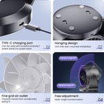 100-Speed Desktop Turbo Fan Digital Display Charging