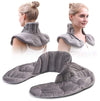 Microwave Heating Neck and Shoulder Wrap Gravity Weighted Strap Short Plush Neck and Shoulder Heating Pad with Hot/Cold Pack