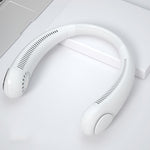 Mini Neck Fan Portable Wireless USB Leafless