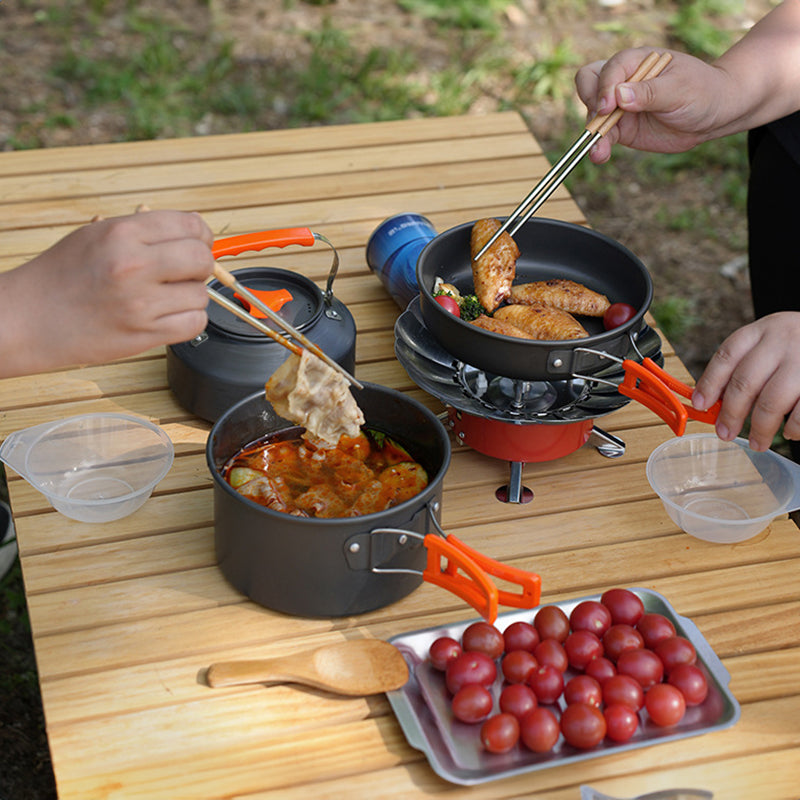 1–3 Person Camping Cookware Set Portable Hiking