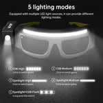 LED Headlamp Wave Sensor Rechargeable Adjustable Outdoor