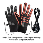 USB Heated Gloves Adjustable Temperature Winter Sports