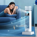 Portable Tower Fan 6-Speed Mist Bladeless Home