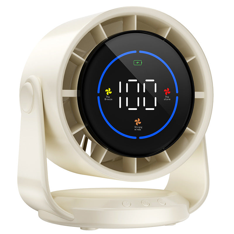 100-Speed Desktop Turbo Fan Digital Display Charging