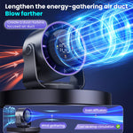 100-Speed Desktop Turbo Fan Digital Display Charging