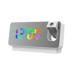LED Large Screen Mirror Student Alarm Clock