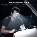 LED Headlamp Wave Sensor Rechargeable Adjustable Outdoor