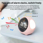 Cartoon Digital Alarm Clock Kids Light Emotion
