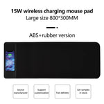Extra-Large Wireless Charging Mouse Pad 15W Fast