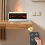 3D Aromatherapy Fireplace Humidifier Desktop Home Simulation