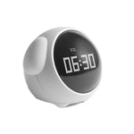 Cartoon Digital Alarm Clock Kids Light Emotion