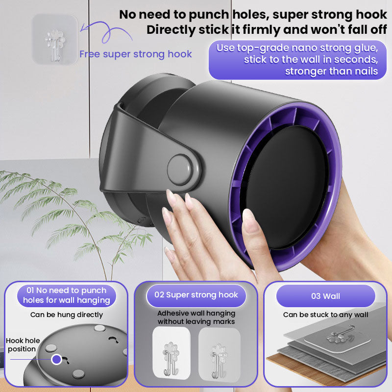 100-Speed Desktop Turbo Fan Digital Display Charging
