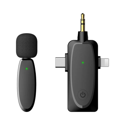 Wireless Lavalier Microphone Mobile Live Streaming Noise