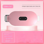Electric Heated Waist Belt Abdominal Therapy Massager