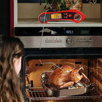 Digital Meat Thermometer Foldable Dual Probe Waterproof