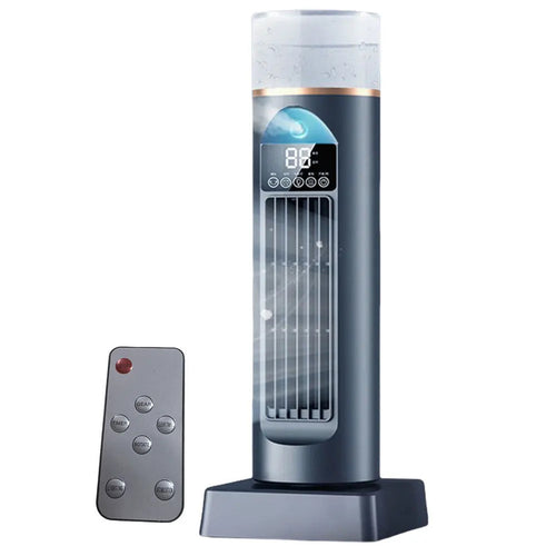 Portable Tower Fan 6-Speed Mist Bladeless Home