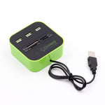 All-in-One USB Hub Card Reader Adapter