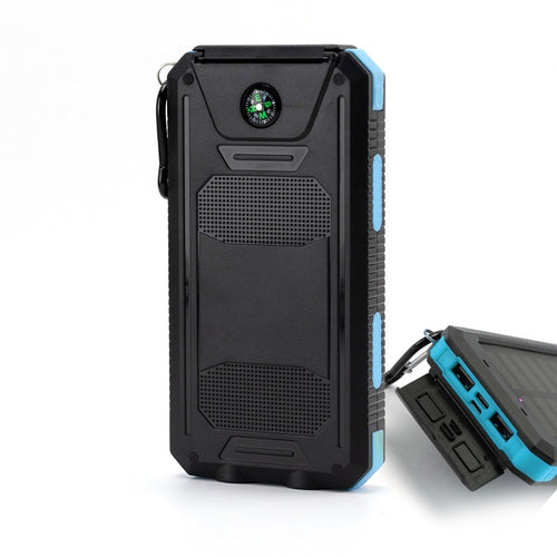 Waterproof Solar Power Bank 20000mAh Compass