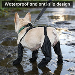 Anti-Fall Waterproof Dog Boots Paw Protectors Outdoor