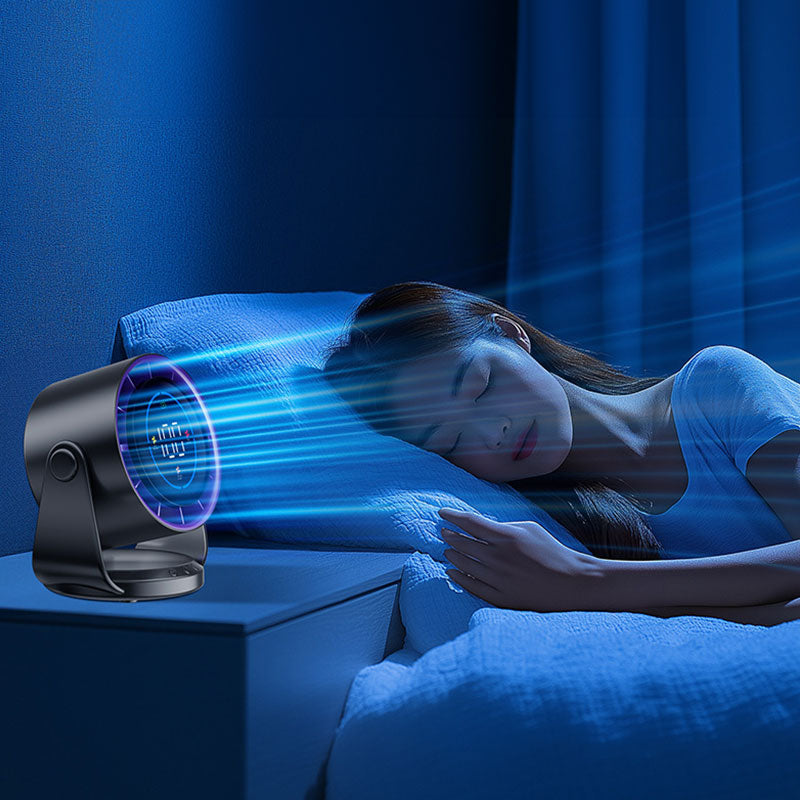 100-Speed Desktop Turbo Fan Digital Display Charging