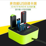 All-in-One USB Hub Card Reader Adapter