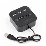 All-in-One USB Hub Card Reader Adapter