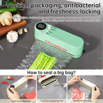 Cordless 3-in-1 Food Sealer | Vacuum Seal, Bag Inflator, Chip Bag Preserver