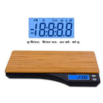 Digital Bamboo Food Scale Kitchen Tare Function Ounces