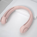 Mini Neck Fan Portable Wireless USB Leafless