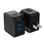 LED Fast Charging Adapter Dual USB Automatic