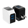 LED Fast Charging Adapter Dual USB Automatic