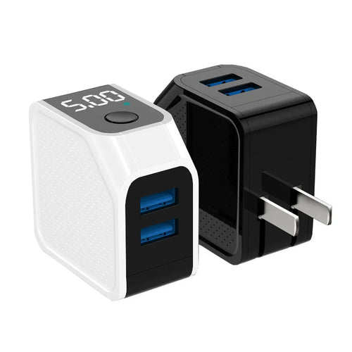 LED Fast Charging Adapter Dual USB Automatic