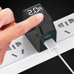 LED Fast Charging Adapter Dual USB Automatic