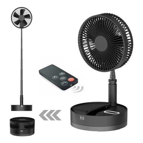 AITECH™ Foldable Wireless Smart Fan | Remote Controlled & Rechargeable – AI Gadgets