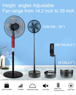AITECH™ Foldable Wireless Smart Fan | Remote Controlled & Rechargeable