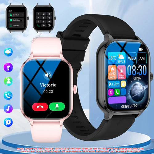 AITECH™ Vibe Pro Smartwatch | HD Fitness Tracker with Bluetooth Calling – AI Gadgets