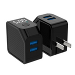 LED Fast Charging Adapter Dual USB Automatic